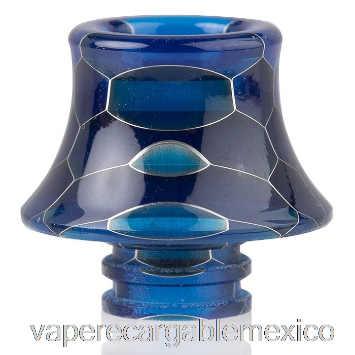Vape Recargable 510 Cono Piel De Serpiente Resina Punta De Goteo Azul Oscuro